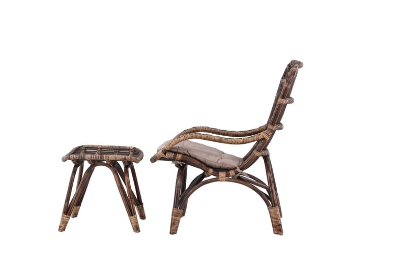 Ella Utefåtölj - Mörk Valnöt - Products - Utemöbler & utemiljö - Loungemöbler - Loungestol utomhus