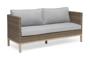 Hillerstorp Fyrsnäs 3-Sits Utesoffa - Grå|Brun - Products - Utemöbler & utemiljö - Loungemöbler - Loungesoffor