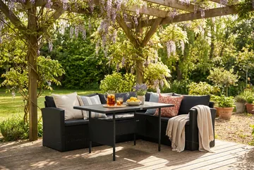 James Light Soffgrupp Utomhus  5-sits - Svart - Products - Utemöbler & utemiljö - Loungemöbler - Loungeset & loungegrupp