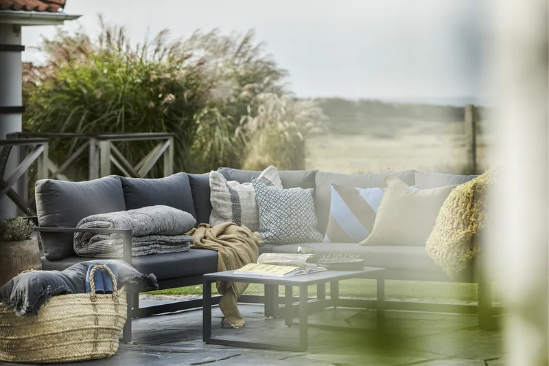 Loungegrupp Utomhus Hillerstorp Lundamo Grå - Grå - Products - Utemöbler & utemiljö - Loungemöbler - Loungeset & loungegrupp