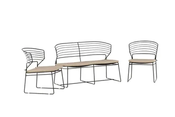 Milano Loungegrupp Utomhus - Beige - Products - Utemöbler & utemiljö - Loungemöbler - Loungeset & loungegrupp