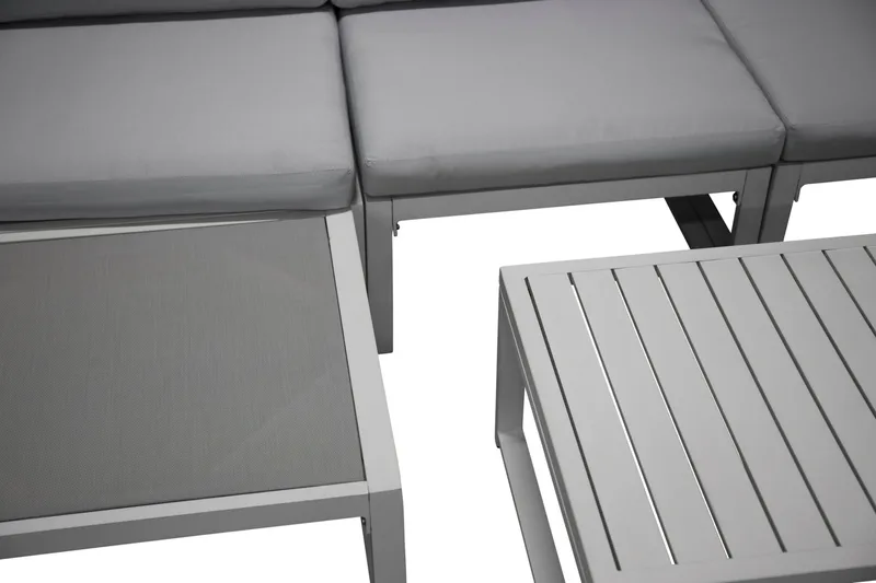 Salvador Loungegrupp Utomhus - Vit/Grå - Products - Utemöbler & utemiljö - Loungemöbler - Loungeset & loungegrupp