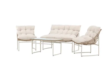 Tina Soffgrupp Utomhus 4-sits - Beige - Products - Utemöbler & utemiljö - Loungemöbler - Loungeset & loungegrupp