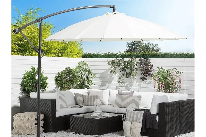 Calabria Ii Parasoll 235 cm - Vit - Products - Utemöbler & utemiljö - Solskydd - Parasoll