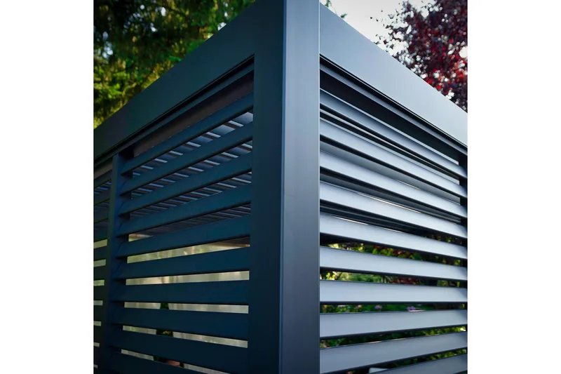 Paviljong vägg Mirador 93x235  cm Mör kgrå aluminium - Products - Utemöbler & utemiljö - Solskydd - Paviljong - Paviljongvägg