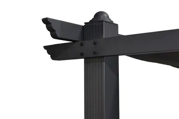 Porto Stor Pergola 4x3 m i aluminium med tak - Mörkgrå - Products - Utemöbler & utemiljö - Solskydd - Pergola