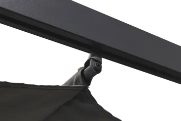 Porto Stor Pergola 4x3 m i aluminium med tak - Mörkgrå - Products - Utemöbler & utemiljö - Solskydd - Pergola