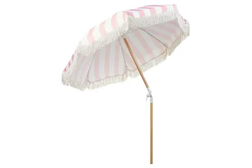 Teulon Parasoll 150 cm - Rosa/Vit/Ljusbrun - Products - Utemöbler & utemiljö - Solskydd - Parasoll