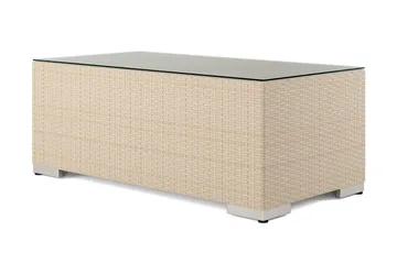 Bahamas Soffbord Utomhus 113x58 cm Konstrotting - Beige - Products - Utemöbler & utemiljö - Utebord & trädgårdsbord - Loungebord & soffbord utomhus