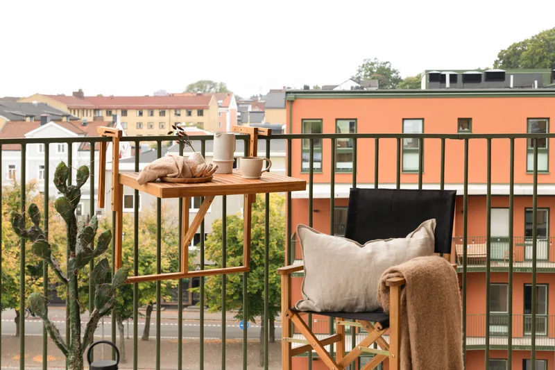 Marion Balkongbord Utomhus 60x45 cm - Trä/Natur - Products - Utemöbler & utemiljö - Utebord & trädgårdsbord - Matbord utomhus