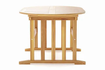 Menorca Ovalt Förlängningbart Matbord i trä Utomhus 90x150 cm - Teak / Natur - Products - Utemöbler & utemiljö - Utebord & trädgårdsbord - Matbord utomhus