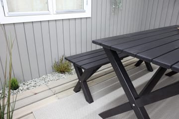 Scottsdale Matbord Utomhus 190 cm Svart - KWA - Products - Utemöbler & utemiljö - Utebord & trädgårdsbord - Matbord utomhus