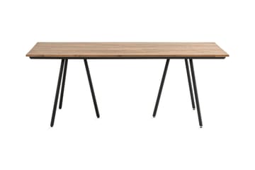 Trio Matbord Utomhus 200x100 cm – Utebord för Uteplats Akaciaträ - Svart / Akacia - Products - Utemöbler & utemiljö - Utebord & trädgårdsbord - Matbord utomhus