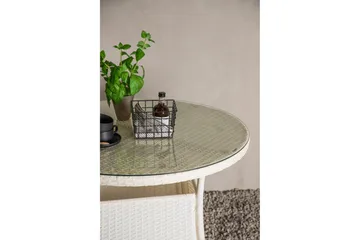 Volta Matbord Utomhus 90 Rund - Vit - Products - Utemöbler & utemiljö - Utebord & trädgårdsbord - Matbord utomhus