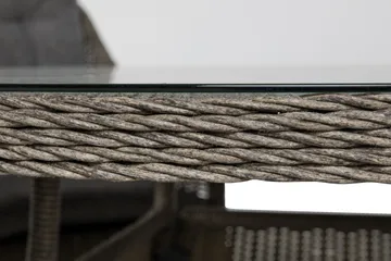 Marcus Matgrupp 140 Rund + 4 Fåtöljer m Dyna - Grå - Products - Utemöbler & utemiljö - Utegrupp - Matgrupp utomhus