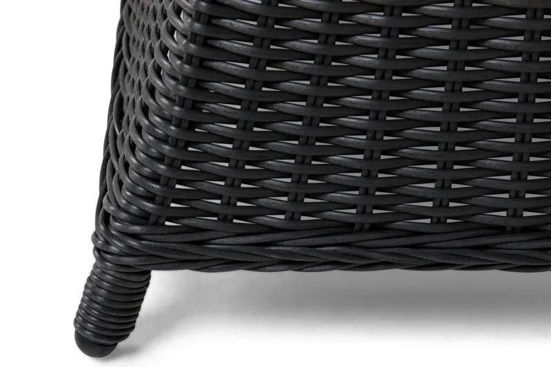 Marcus Matgrupp 140 Rund + 6 Fåtöljer m Dyna - Svart - Products - Utemöbler & utemiljö - Utegrupp - Matgrupp utomhus