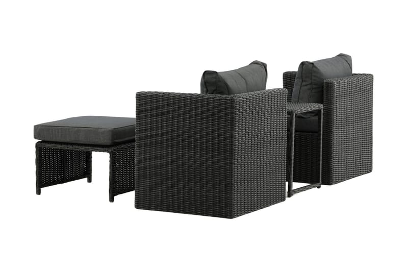 Quad Balkonggrupp 2-sits - Svart - Products - Utemöbler & utemiljö - Utegrupp - Cafegrupp & cafeset