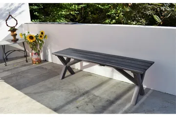Scottsdale Matgrupp Utomhus 150 cm + 2 Solanum Utestolar - Grå - Products - Utemöbler & utemiljö - Utegrupp - Matgrupp utomhus
