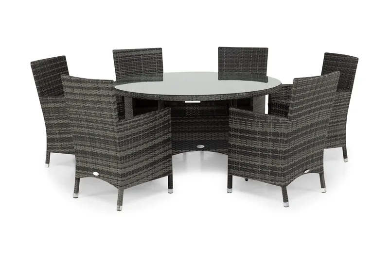 Thor Matgrupp Ø140+6 Thor Stolar, Grå/Grå