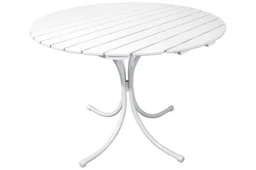 Vaxholm Matgrupp Utomhus Rund 100 cm + 4 Utestolar Vit - Products - Utemöbler & utemiljö - Utegrupp - Matgrupp utomhus