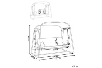 Hammock Marsciano - Mörkgrå - Products - Utemöbler & utemiljö - Utesoffa - Hammock