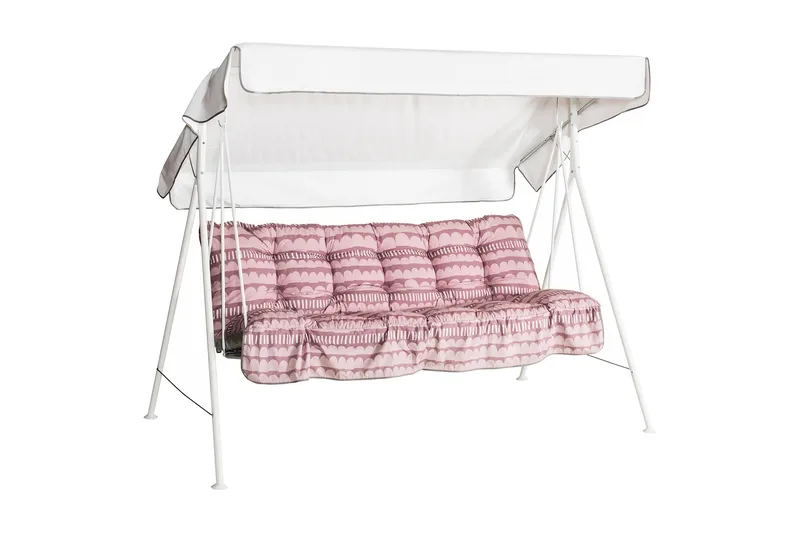 Riviera 3- pers. hammock, 84B - Vit/Rosa - Products - Utemöbler & utemiljö - Utesoffa - Hammock