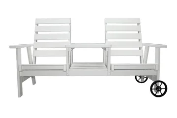 KIngdom Utebänk 177 cm - Vit - Products - Utemöbler & utemiljö - Utesoffa - Trädgårdsbänk & utebänk