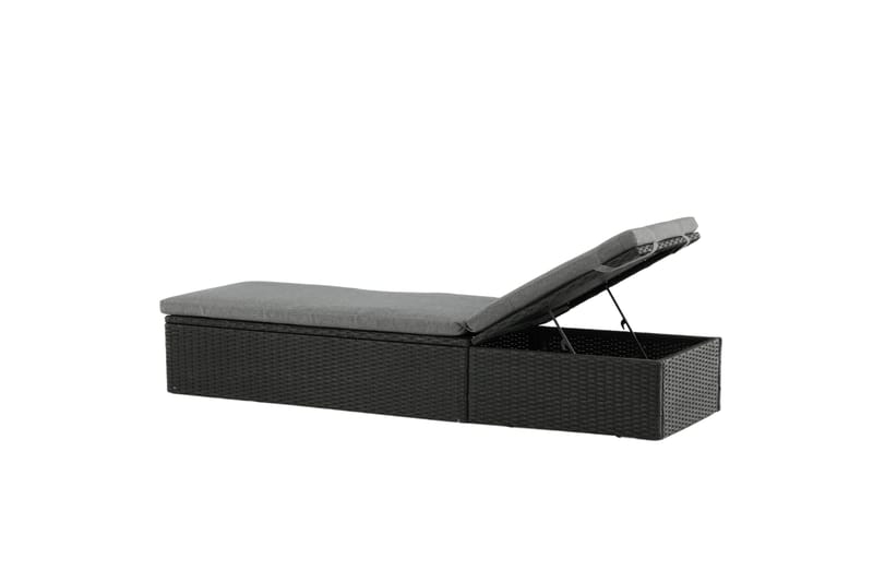 Quad Solsäng - Svart - Products - Utemöbler & utemiljö - Utestol & trädgårdsstol - Solsäng & solvagn