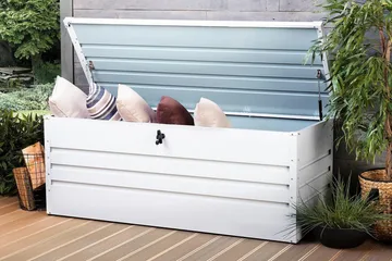 Cebrosa Dynlåda 165 cm - Vit - Products - Utemöbler & utemiljö - Utomhusförvaring - Dynförvaring - Dynbox & dynlåda