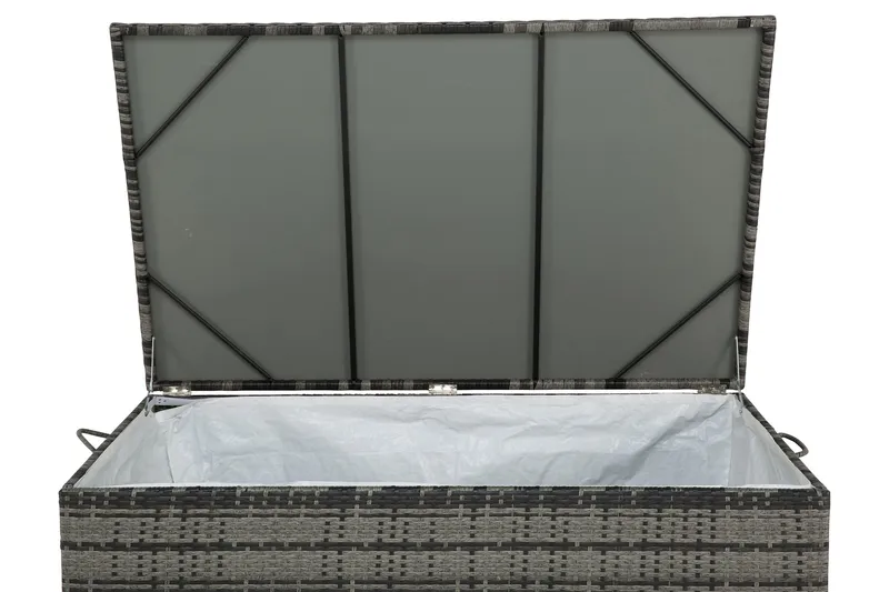 Sydney vattentät dynbox Large utomhus - Dynlåda i konstrotting (B140xD80xH90 cm) - Grå - Products - Utemöbler & utemiljö - Utomhusförvaring - Dynförvaring - Dynbox & dynlåda